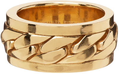 Shop Emanuele Bicocchi Gold Chain Ring