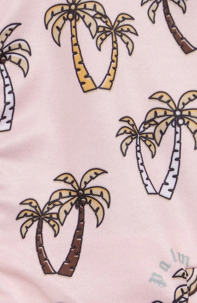 Shop Palm Angels Kids' Palm Tree Print Track Jacket In Pink Brown