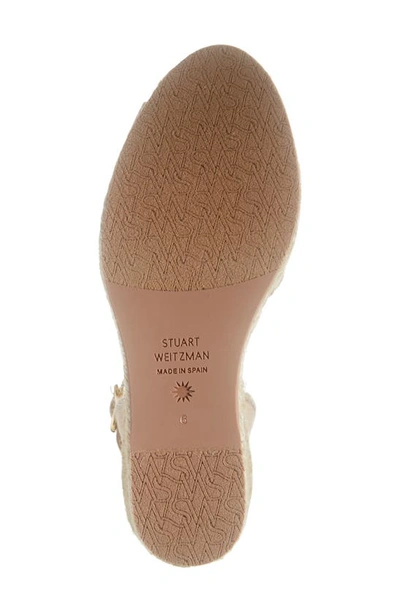 Shop Stuart Weitzman Mirela Espadrille Wedge Sandal In Adobe/ Natural-pop