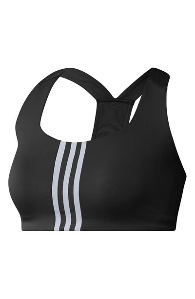Adidas Originals Women's Adidas  Powerimpact Training Medium-support Bra (plus Size) In Black