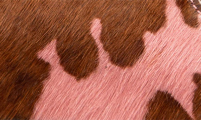 Shop Penelope Chilvers Pool Friesian Pony Print Slide Sandal In Rose Calf Hair