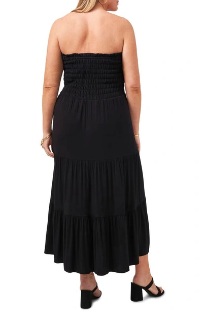 Shop 1.state Strapless Jersey Maxi Dress In Rich Black