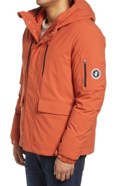 Robin Insulated Water Repellent Parka In Ginger Orange