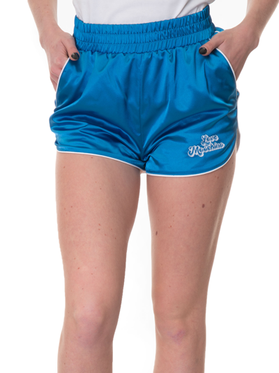 Shop Love Moschino Shorts In Azure