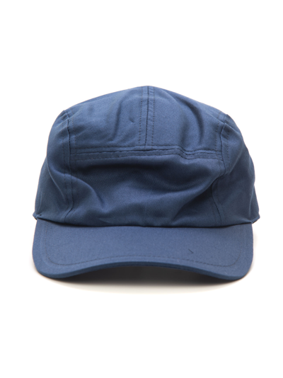 Shop Harmont & Blaine Peaked Hat Blue Cotton Man