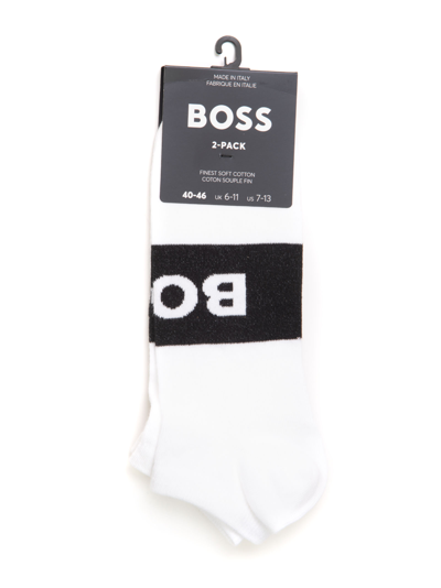 Shop Hugo Boss Boss No-show Socks White  Man