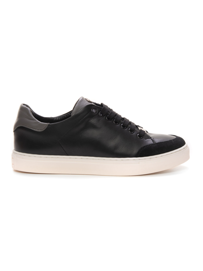 Shop Marechiaro Toscanero Leather Sneakers With Laces In Black