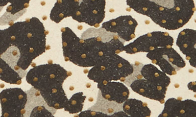Shop Ilse Jacobsen Tulip 139 Perforated Slip-on Sneaker In Cream Leopard Print Fabric