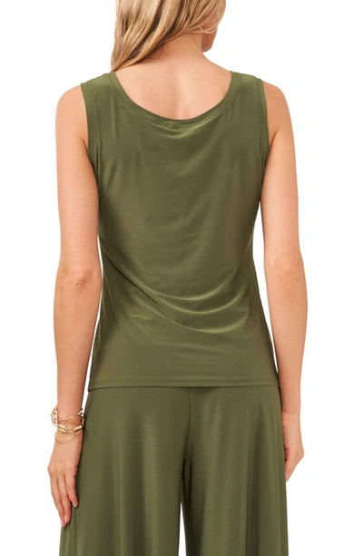 Chaus Sleeveless Top In Olive Green