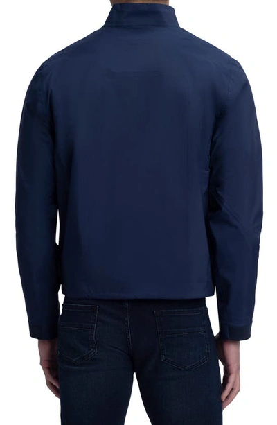 Shop Bugatchi Water Resistant Bomber Jacket In Navy