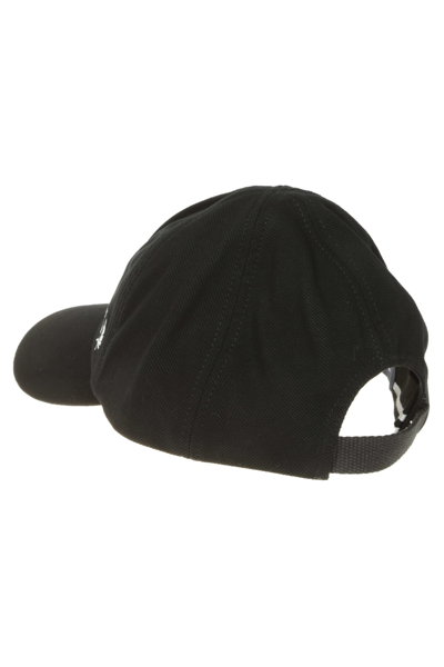Fred Perry Logo Embroidered Baseball Cap In Black