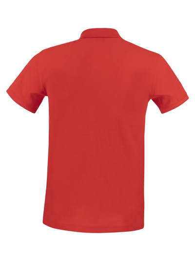 Shop Ralph Lauren Slim-fit Pique Polo Shirt In Red
