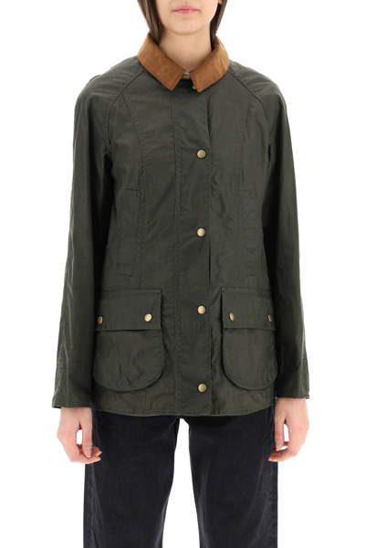 Shop Barbour Beadnell Waxed Jacket In Mixed Colours