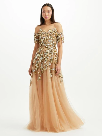 Oscar de la renta leaf dress online