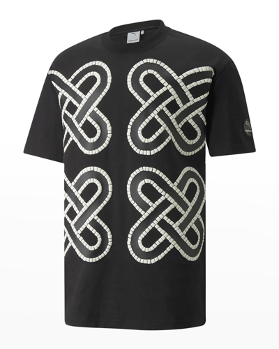 Shop Puma X Pronounce Men's Graphic T-shirt In  Black