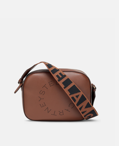 Shop Stella Mccartney Stella Logo Mini Bag In Cinnamon