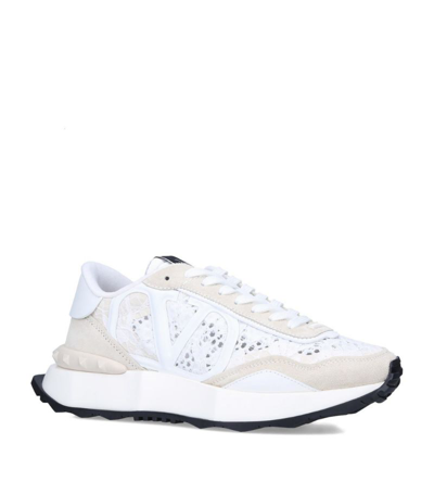 Shop Valentino Vlogo Signature Lacerunner Sneakers In White
