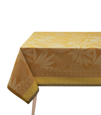 Shop Le Jacquard Français Nature Sauvage Tablecloth (175cm X 250cm) In Yellow