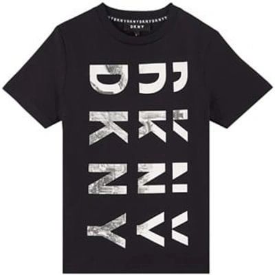 Shop Dkny Black Branded T-shirt