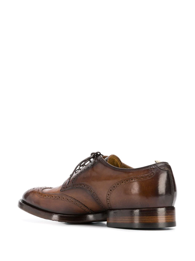 Officine Creative Emory Aero Canyon Derby Shoes In Brown | ModeSens
