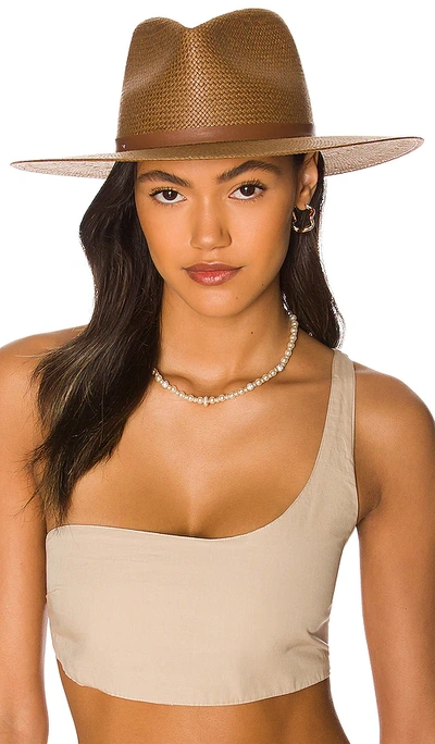 Shop Janessa Leone Sherman Hat In Brown