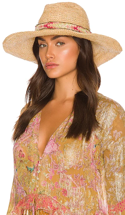 Shop Nikki Beach Wisteria Hat In Tan