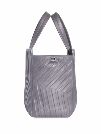 Shop Balenciaga Car East-west M Tote Bag In Grey