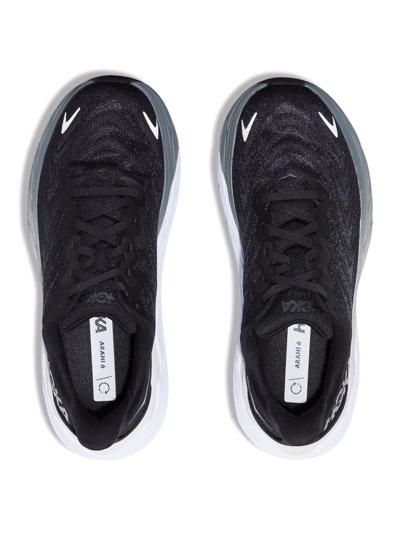 Shop Hoka One One Arahi 6 Low-top Mesh Sneakers In Black