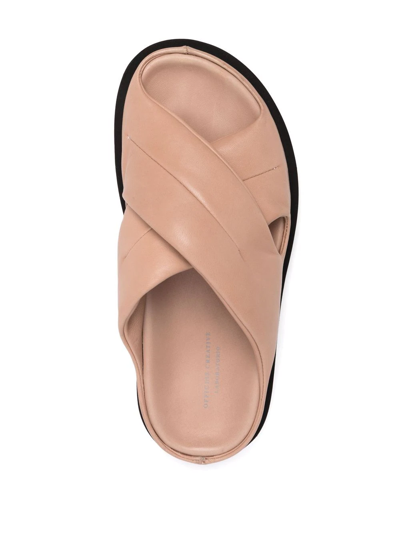 Shop Officine Creative Chora 104 Cross-strap Sandals In Nude