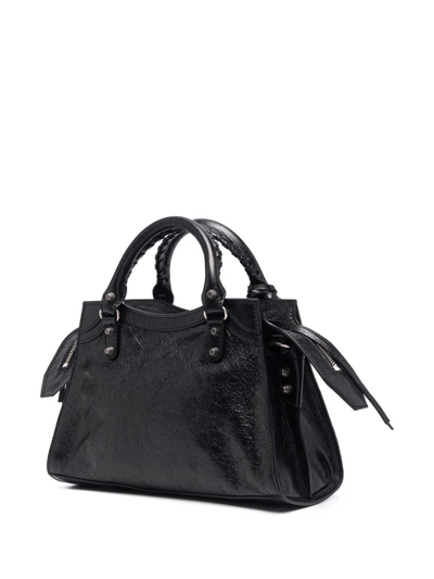 Shop Balenciaga Neo Cagole Xs Top-handle Bag In Black