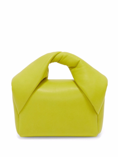 Shop Jw Anderson Nano Twister Crossbody Bag In Yellow