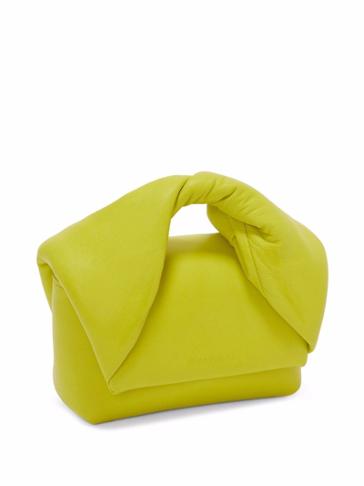 Shop Jw Anderson Nano Twister Crossbody Bag In Yellow