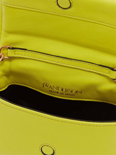 Shop Jw Anderson Nano Twister Crossbody Bag In Yellow