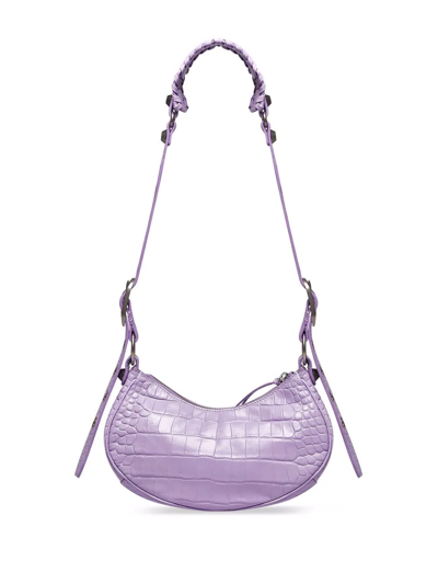 Balenciaga Le Cagole Xs Shoulder Bag In Purple