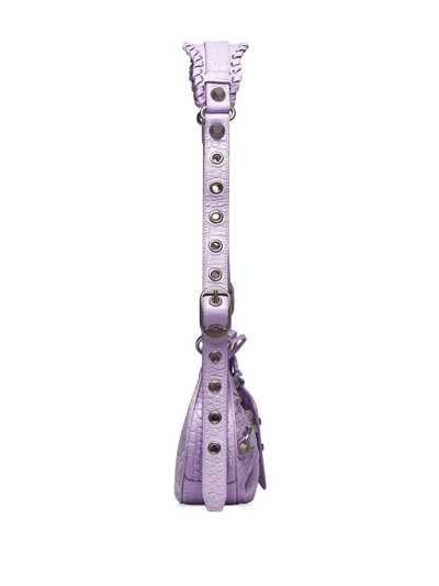 Balenciaga Le Cagole Xs Shoulder Bag In Purple