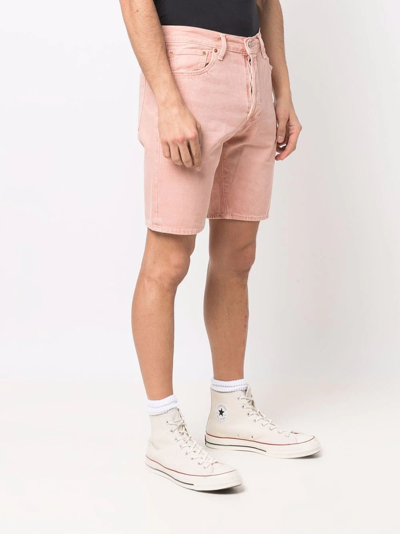 Shop Levi's Five-pocket Knee-length Shorts In Rosa