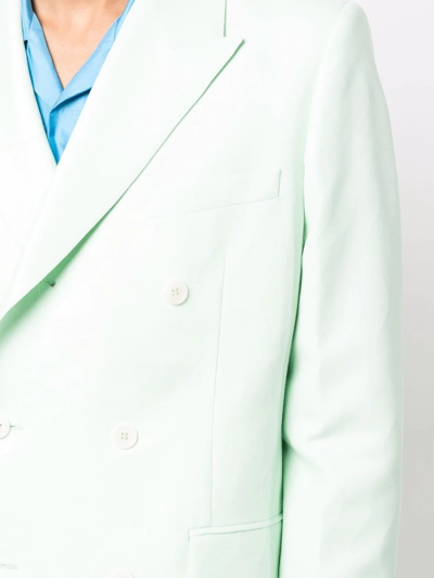 Casablanca Double-breasted Tailored Blazer In Grün