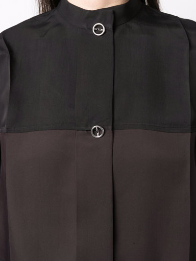 Shop Jil Sander Button-fastening Detail Shirt In Schwarz
