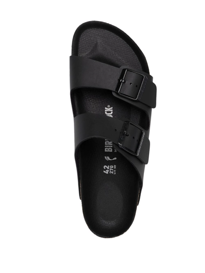 Shop Birkenstock Arizona Double-strap Slides In Black