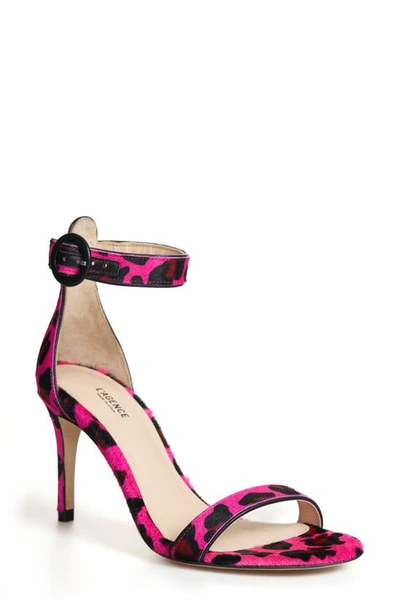 Shop L Agence Gisele Ii Ankle Strap Sandal In Fuchsia Leopard
