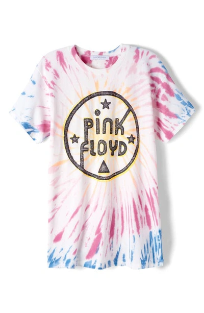 Shop Daydreamer Pink Floyd Eclipse Weekend Graphic Tee In Kaleidoscope Tie Dye