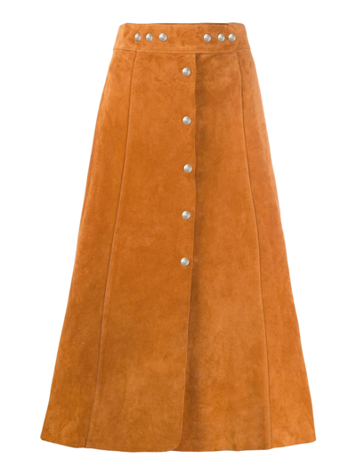 Shop Prada Skirt  In Brown