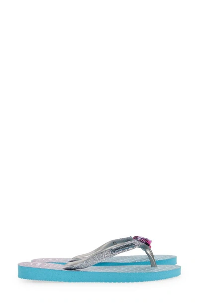 Havaianas Slim Glitter Flip Flop In Blue