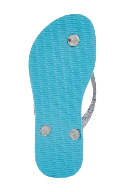 Shop Havaianas Kids' Slim Glitter Flip Flop In Blue