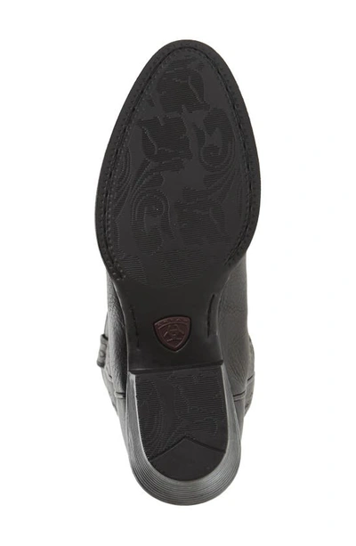 Ariat Heritage Western R-toe Boot In Black Leather