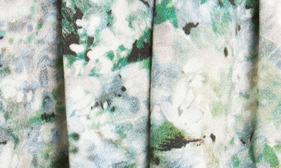 Shop Vince Painted Floral Smock Waist Skirt In Herb