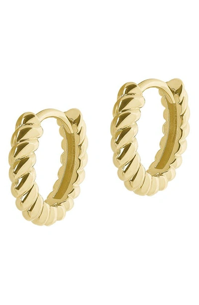 Electric Picks Hyde Huggie Earrings In Gold