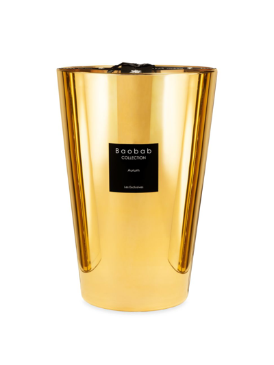Shop Baobab Collection Les Exclusives Aurum Candle In Gold