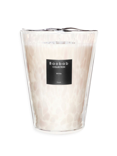 Shop Baobab Collection Pearls White Pearl Candle