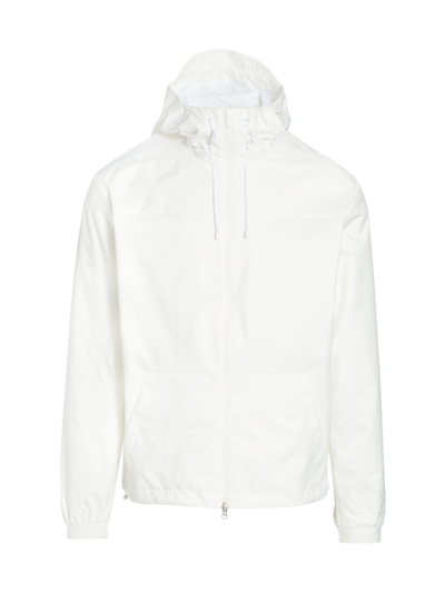 Shop Saks Fifth Avenue Men's Collection Hooded Coat In Coconut